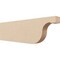 Ekena Millwork 2in. W x 6in. H x 20in. L Del Monte Woodgrain TimberThane Rafter Tail, Primed Tan RFTUR02X06X20DELRCPR - alternate 1